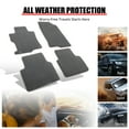 thumbnail image 6 of Ikon Motorsports Floor Mats Compatible with 2008-2012 Honda Accord Sedan OE Factory Style Gray Nylon Carpet Car Front Rear Liner 4PCS, 6 of 9