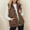Coffee, variant on Casual Lapel Collar Sleeveless Zipper Womens Vests Outerwear Comfy Button Fall Winter Thermal Padded Jackets with Pockets,Coffee,L