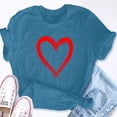 thumbnail image 5 of EcoLoom Red Heart Cool Love Heart Graphic Valentines Day Short Sleeve Unisex T Shirt, 5 of 6