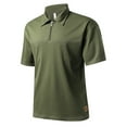 thumbnail image 6 of Teissuly Men's Wrinkle Loose Button Short Sleeve Lapel T-Shirt Short Sleeve Lapel Top/Shirt, 6 of 8
