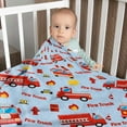 thumbnail image 5 of LHSHID Fire Truck Throw Blanket Fire Truck Blanket for Boys Blue Firefighter Throw Blanket Soft Cozy Fluffy Fuzzy Flannel Truck Car Blankets for Teen Men Birthday Gifts Sofa Couch Bed Decor, 5 of 9