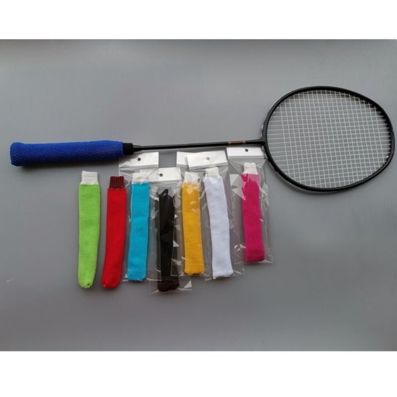 2pcs Badminton Tennis Racket Squash Overgrip Towel Grip Adhesive Wrap Cover