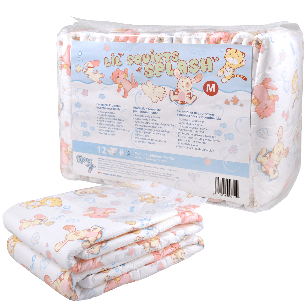 Capacity Mitten Children's Winter Accessories Rearz Lil' Squirts Splash Adult Diapers ...