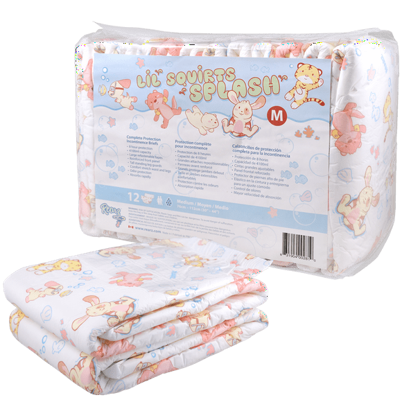 Rearz Lil Squirts Splash Adult Diapers - Bags (12 Count)
