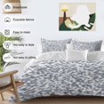 thumbnail image 4 of Grey White Bedding 3 Piece Duvet Cover Set California King, Modern Geometric Gray Ombre Abstract Art Soft Microfiber Comforter Cover with Zipper Closure & Pillowcases, FadeResistant Quilt Cover, 4 of 9