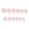thumbnail image 5 of 24Pcs Fresh Sweet Pink Purple Butterfly Diamonds Press On Square Head Long Fake Nails With Glue Artificial Removable False Nails, 5 of 5
