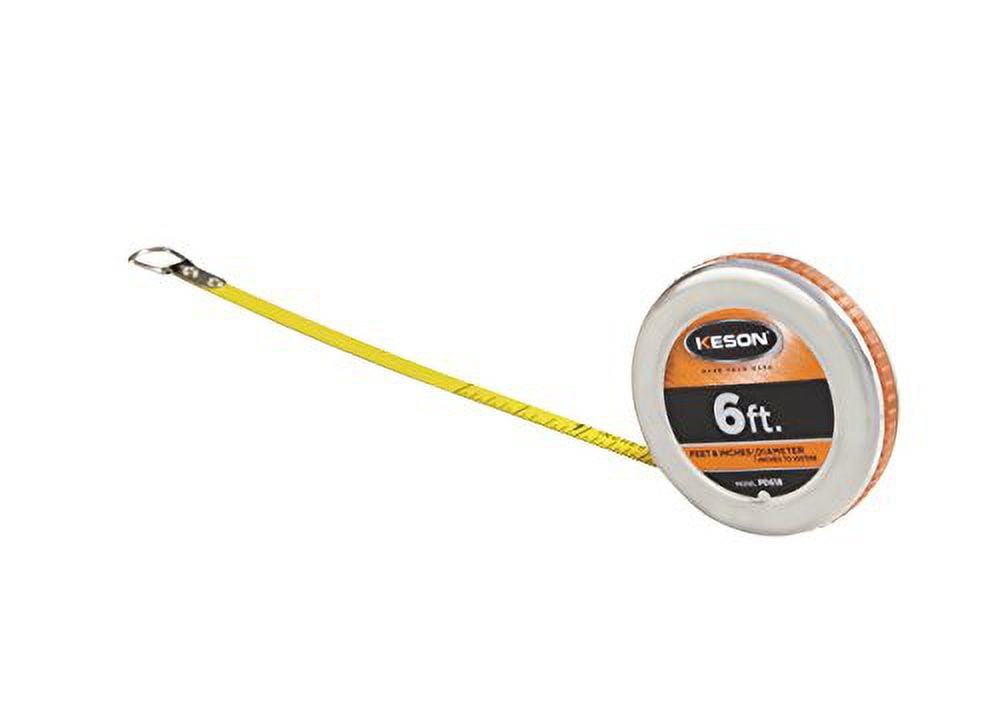 Keson 6 ft Wrap-a-Round/Diameter Tape Measures, 1/4 in Blade PD618N