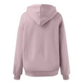 thumbnail image 5 of Landzoo Womens Oversized Sweatshirts Pullover Hoodies Artificial Short Velvet Oversized Hoodies Hooded Sweatshirts Casual Pullover Loose Lightweight Fall Winter Clothes Warm Women's Hoodie, 5 of 5