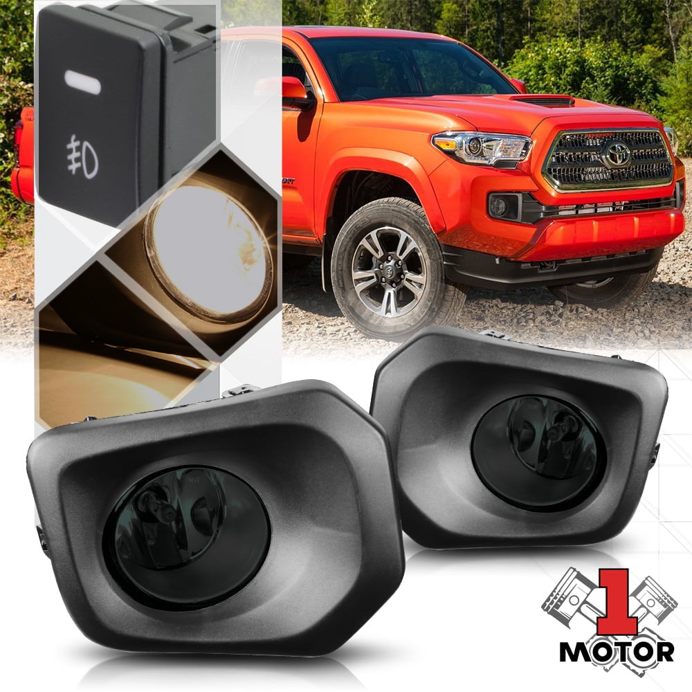 Smoke Lens Fog Light Bumper Lamps w/Switch+Harness+Bezel for 1620