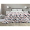 thumbnail image 1 of Wildflower Down Alternative Comforter, Colorful Romantic Spring Buds Flowers and Leaves Repetition, Microfiber Quilt for All Season, 5 Sizes, Blush Salmon, by Ambesonne, 1 of 3