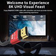 Jorenca 4K 30ft HDMI to HDMI Cable High Speed Long Ethernet Cord Replacement Extension Cable Waterproof