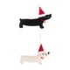 thumbnail image 3 of 2x Colgantes colgantes de Navidad Perro salchicha Adorno navideño Muñeca Artesanía En blanco y negro Yuyangstore Colgante, 3 of 7
