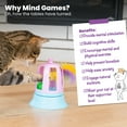 thumbnail image 6 of Catstages 2-in-1 Chirping Bird Interactive Cat Toy – Touch-Activated Toy with Sound and Ball Track Fun, Standalone Toy or Track Add-On, Purple, 6 of 7