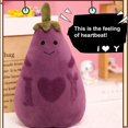 thumbnail image 3 of Juguete De Berenjena Relleno, Juguete De Peluche Suave, Verduras, Almohada, Regalos Para Niños Eigraketly FN006806-02, 3 of 6