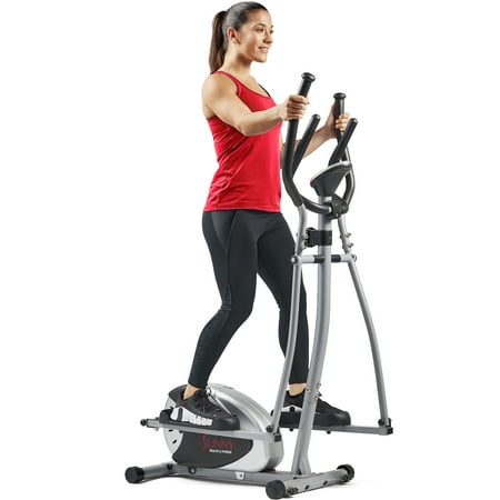 Sunny Health & Fitness Sunny Health & Fitness Legacy Stepping Elliptical Machine, Total Body Cross Trainer, Low Impact Exercise Equipment - SF-E905