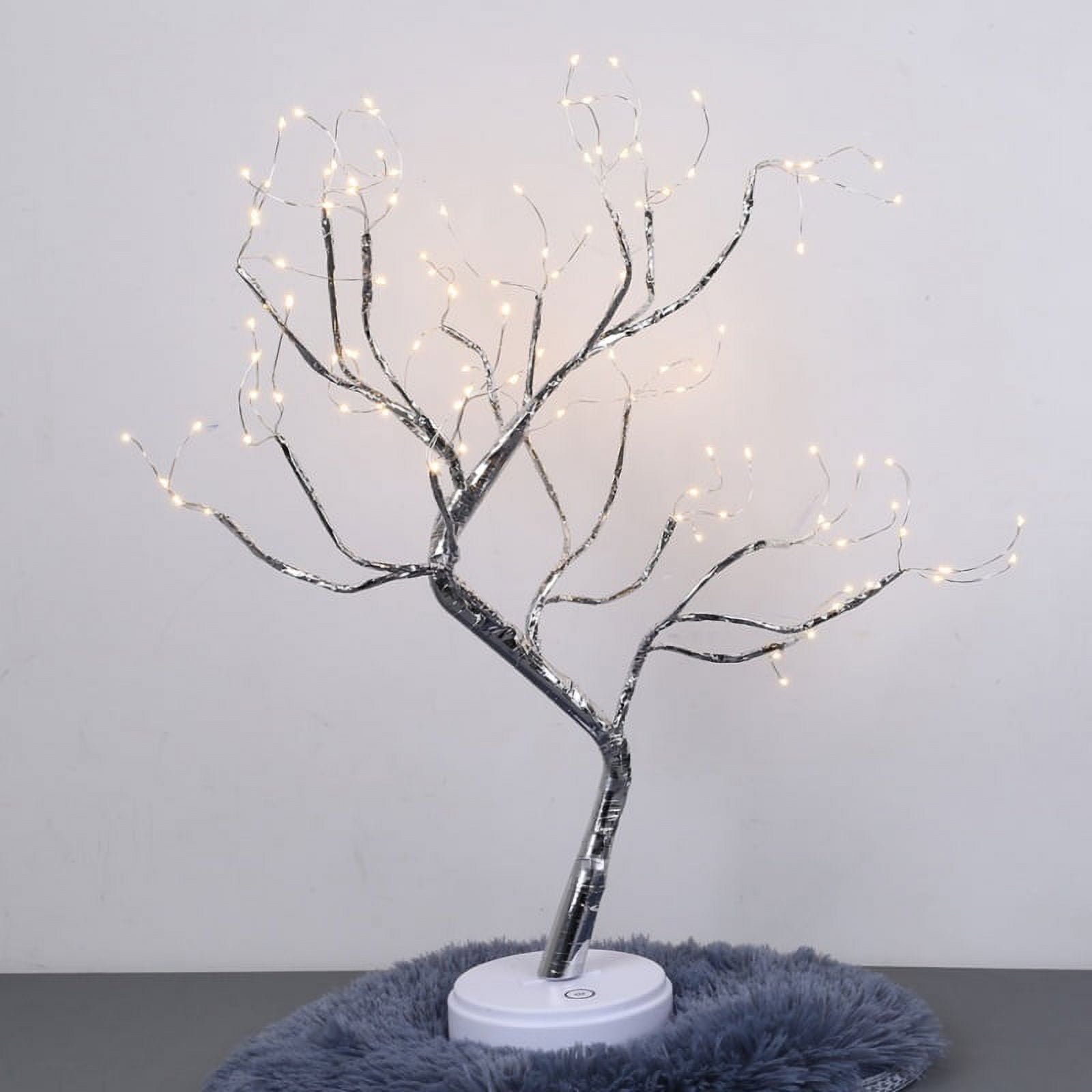  20 Inch Tabletop Bonsai Tree Light Touch Switch Waterproof 108  LED Lamp Beads Copper Wire Light Adjustable Branches DIY Artificial Tree  Lamp for Party Wedding Festival Christmas Home Decor 