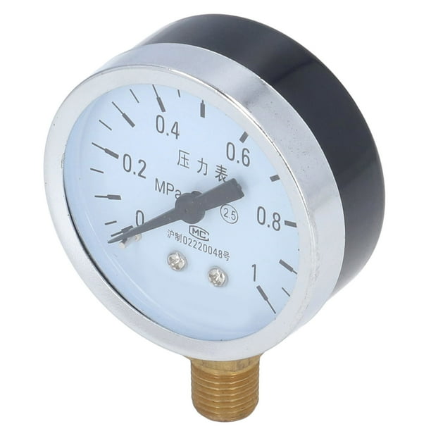 Manómetro, manómetro de presión NPT de 1/4, manómetro de agua del grifo, manómetro NPT, diseño aerodinámico