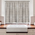 thumbnail image 2 of Ambesonne Grey Kitchen Curtains, Paisley Victorian Pattern, 55"x45", Grey Beige, 2 of 3
