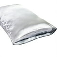 thumbnail image 2 of Set of 2 Silky Satin Pillowcase Pillow Case Cushion Cover Standard Queen King, 2 of 13