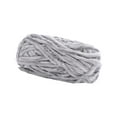 thumbnail image 1 of Hilo de lana grueso para tejer a mano, hilo de punto para brazo de ganchillo, hilo Tubular Jumbo, hilo de punto a mano para suéteres tapiz, suéter Gris claro, 1 of 8