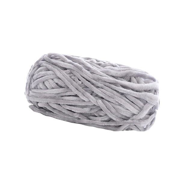 Hilo de lana grueso para tejer a mano, hilo de punto para brazo de ganchillo, hilo Tubular Jumbo, hilo de punto a mano para suéteres tapiz, suéter Gris claro