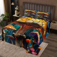 thumbnail image 2 of Erosebridal Retro Mushroom Coverlet Set King, Nature Jungle Bedding Set, Mandala Botanical Decor 3pcs, 2 of 5
