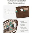 thumbnail image 3 of Kwuty Tote Bag for Women, Lightweight Puffy Tote Bag with Compartments Shoulder Bag Handbag for Travel, Work, Gym, 3 of 7