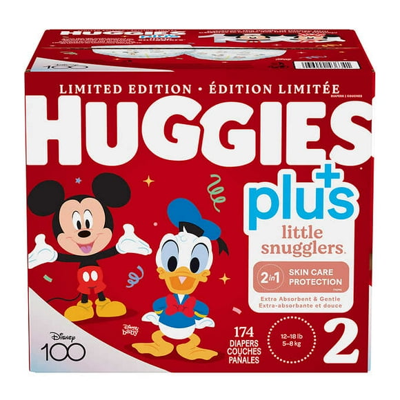 Huggies Little Snugglers Plus, Size 2, 174-pack