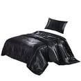 thumbnail image 3 of Yuarrent Funda de edredón Dido, funda de edredón de seda Artificial, funda de almohada para dormir con cremallera, juego de cama Juegos de cama negro Triángulo Yuarrent HA003632-01, 3 of 6
