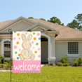 thumbnail image 2 of Colorful Bunny Welcome Garden Flag For Home Outdoor Garden Yard Decor 12x18 Inch, 2 of 5