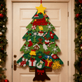 thumbnail image 6 of DIY Felt Christmas Tree Kit for Toddlers, 3ft Wall Tree With 33Pcs Ornaments & LED Light, Fun Christmas Decor Wall Hanging , Christmas Gift for Kids Children, 6 of 6