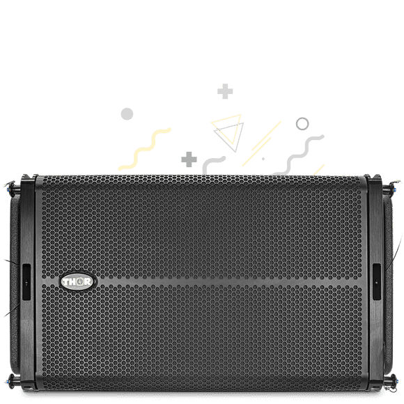 Caja Lineal THOR Tf-12x1a 12 Pulgadas 600 Watts 2 Vías THOR TF-12X1A