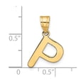thumbnail image 6 of Auriga Fine Jewelry 14K Yellow Gold Bubble Letter P Initial Pendant for Women, 6 of 6