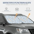 thumbnail image 4 of Fotbe Rabbit Is Eating Carrots 2-Piece Car Windshield Sun Shade | Sun Blocker for Car Windshield | Foldable Automotive Interior Accessories for Sun Protection-Large, 4 of 7