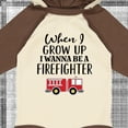 thumbnail image 4 of Inktastic Future Firefighter Kids Fireman Boys Long Sleeve Baby Bodysuit, 4 of 5