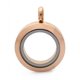 thumbnail image 1 of Collar con colgante de caja de cinabrio con forma de caja de fase de vidrio redonda de acero inoxidable para hombres y mujeres, disponible en varios tamaños universales, 1 of 4