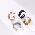 thumbnail image 4 of Ruiboury 2pcs Stainless Steel Engraved Calmi Ring Low Profile Comfort For Focused Living All Day Helps gold, 4 of 6