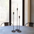thumbnail image 5 of Park Hill Collection EAB06081 Primitive Iron Taper Candle Holders, Set of 3, 5 of 5