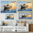 thumbnail image 4 of Designart "Boat Seascape expression V" Transportation Floater Framed Canvas Wall Art, 4 of 7