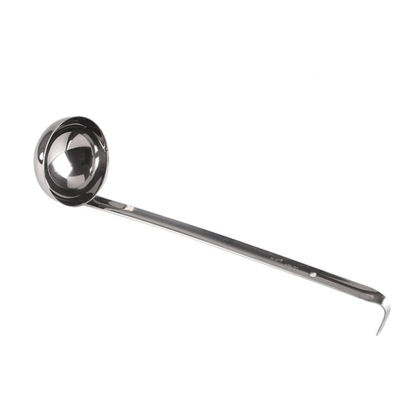 Advancent Cuchara de cucharón de mango largo de acero inoxidable, almacenamiento práctico, fácil de limpiar, cucharón de sopa versátil Cocina y Comedor Tipo 4