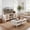 White, variant on Living Room Table Set of 2 – 62“ Rattan TV Stand Storage Cabinet for 65” TV, Farmhouse Coffee Table with Storage Shelf – Space Saving Furniture for Bedroom
