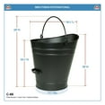thumbnail image 4 of Minuteman International Coal Pellet Bucket, 1 Cu Ft, Black, Large, 4 of 5