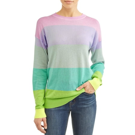 Women's Stevie Striped Crewneck Sweater (Best Day To Wear A Striped Sweater)