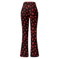thumbnail image 6 of Women's Relaxed Fit Pant Elastic Waist Flared Leg Casual Trousers, 6 of 6