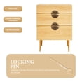 thumbnail image 5 of HONMEET Vintage Bronze Locking Pins for Cabinet Doors, 2-Pack Security Lock Hardware Accessories for Home and Furniture, 5 of 8