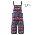 thumbnail image 3 of Qarigey Monos de mujer con bolsillos estampados, tirantes sueltos de una pieza, transpirables, para diario, monos de verano, mono para niñas Vestidos Rosado 3XL Qarigey AP011485-14, 3 of 6