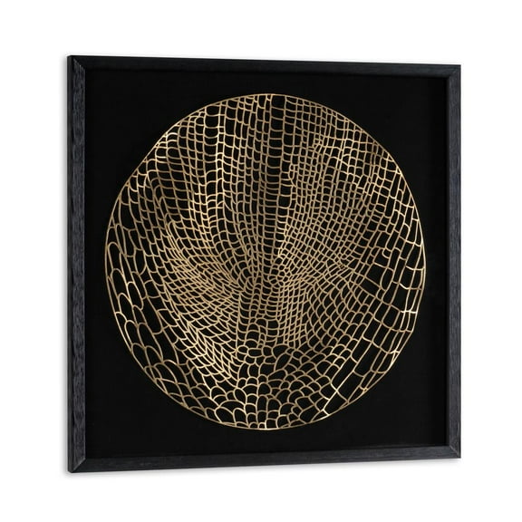 Glid Design House Laced Moon I, 24" metal Shadow Box