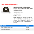 thumbnail image 2 of Center Drive Shaft Center Support Bearing - Compatible with 2000 - 2004 GMC Sierra 2500 2001 2002 2003, 2 of 2