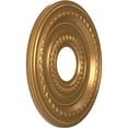 thumbnail image 2 of Ekena Millwork 13"OD x 3 1/2"ID x 3/4"P Cole Thermoformed PVC Ceiling Medallion (Fits Canopies up to 4 1/4"), Bright Coat Gold, 2 of 10