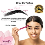 Vertex Beauty Eyebrow Razors For Women Brow Shaping 6 Pack Women Facial Hair Razors Dermaplaning Tool Face Peach Fuzz Removal Shaver Remove Side Burns Women's Exfoliating Sensitive Skin Trimmer